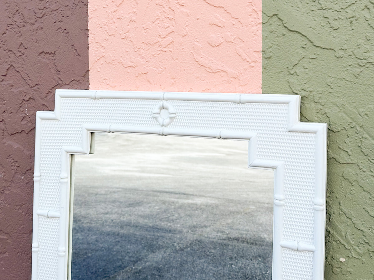 Palm Beach Style Faux Bamboo Mirror