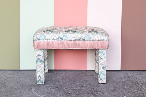 Golden Girls Chic Upholstered Stool