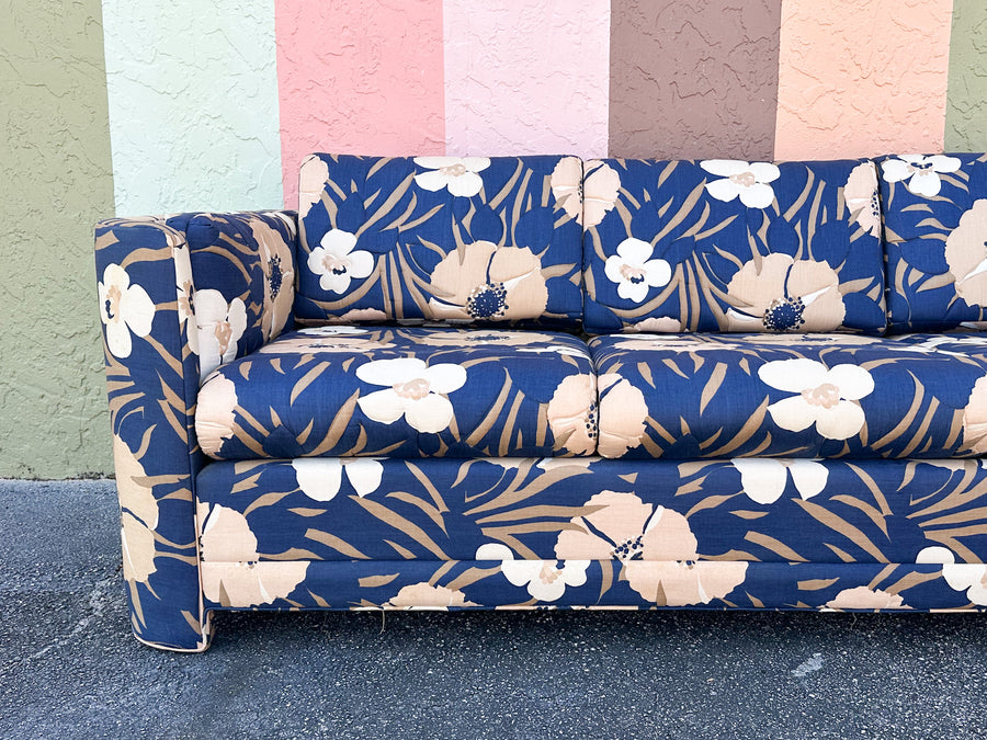 Fab Floral Upholstered Sleeper Sofa