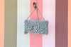 Modern Turquoise Beaded Chandelier