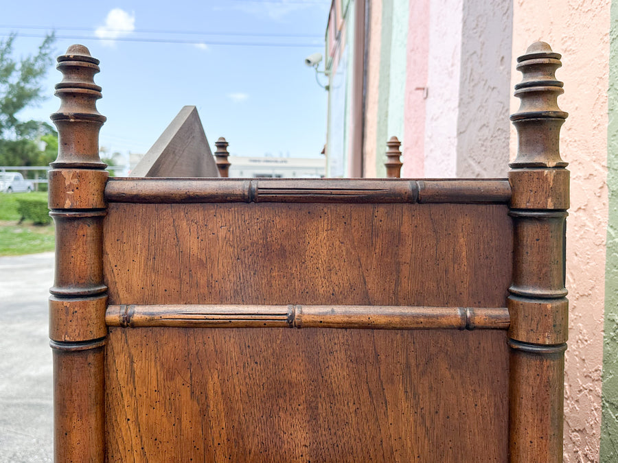 Handsome Faux Bamboo Cabinet