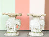 Pair of Palm Beach Plaster Elephant Garden Seats