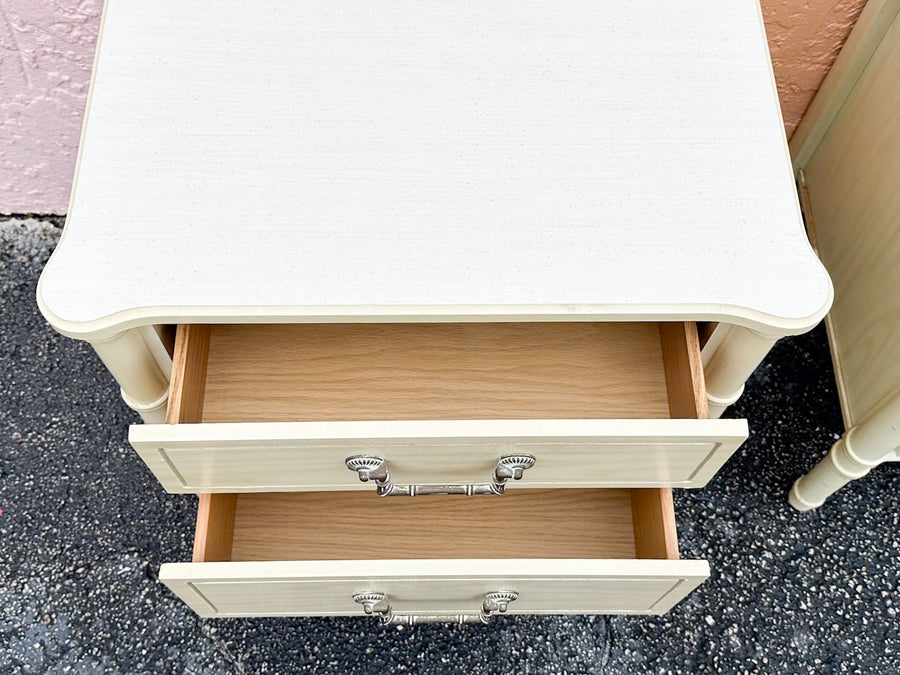 Pair of Faux Bamboo Nightstands