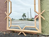 Modern Lanai Rattan MIrror