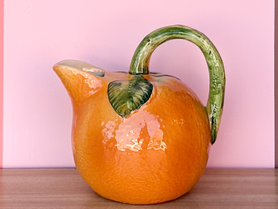 Italian Orange Pitcher