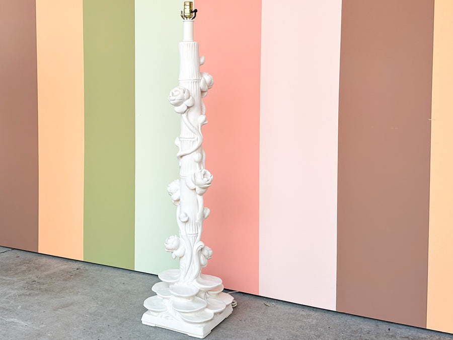 Chinoiserie Chic Lotus Floor Lamp