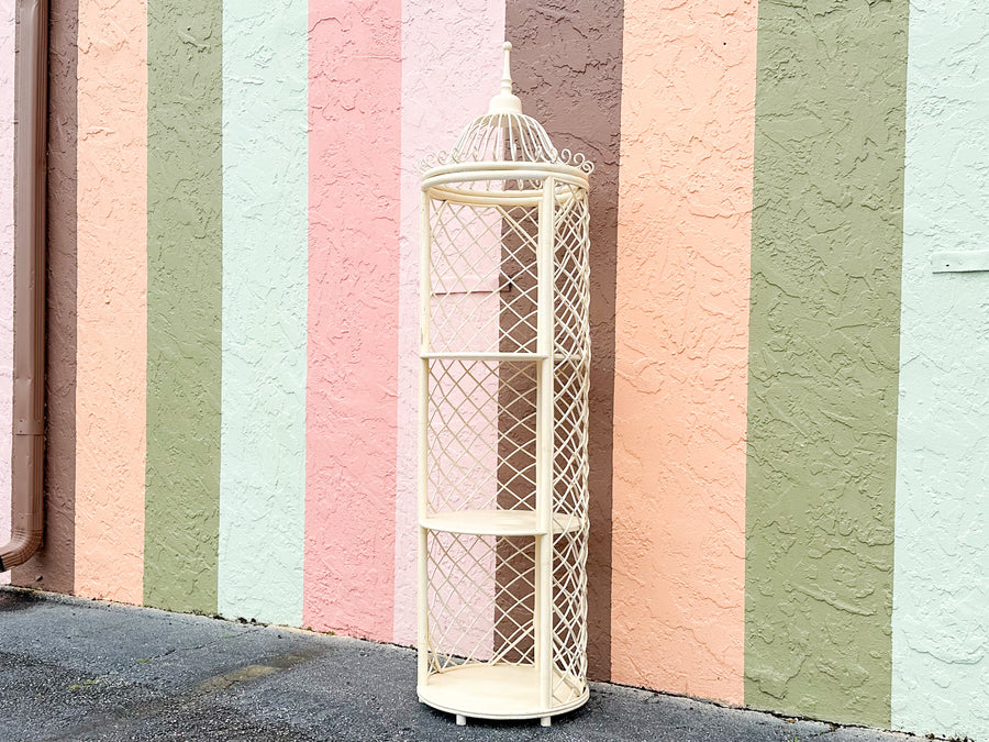 Rattan Round Pagoda Etagere