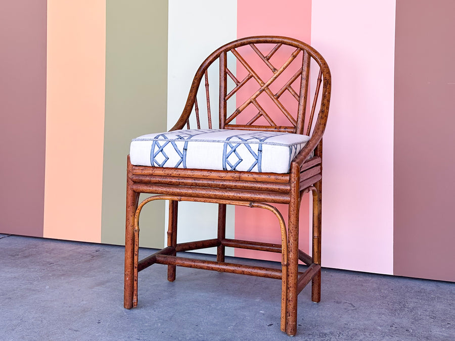 Tortoiseshell Chippendale Arm Chair