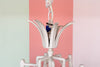 Large Faux Bamboo Pagoda Chandelier