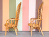 Pair of Palm Frond Accent Chairs