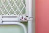 Pair of Lattice Rattan Twin Headboards