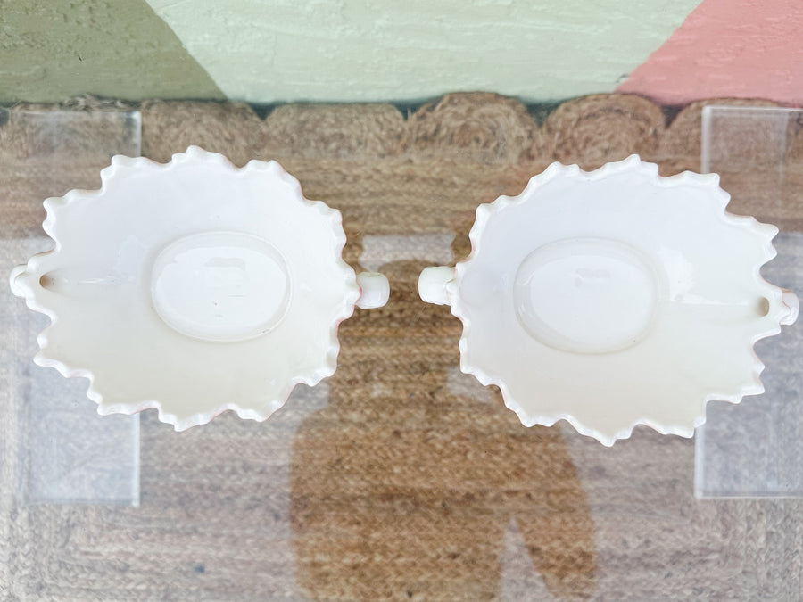Pair of Fitz and Floyd Pink Trinket Dishes