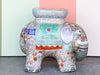 Chinoiserie Chic Colorful Ceramic Elephant Garden Seat