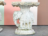 Pair of Palm Beach Plaster Elephant Garden Seats