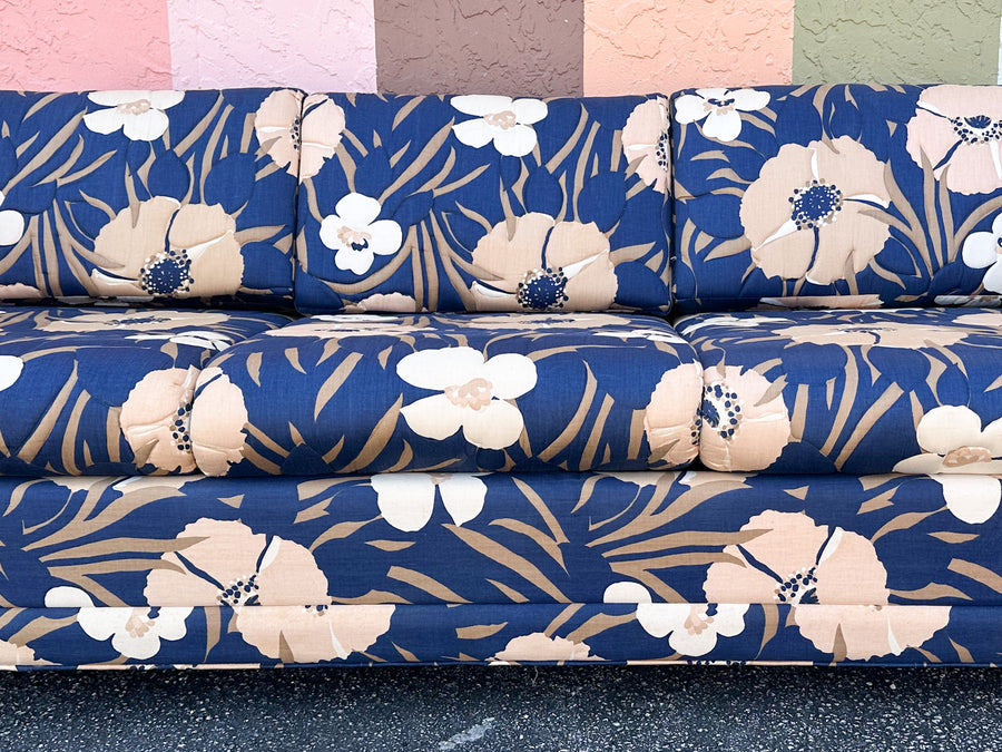 Fab Floral Upholstered Sleeper Sofa