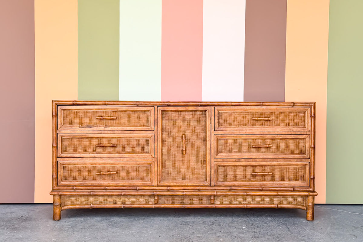 Island Style Faux Bamboo Dresser
