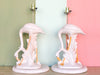 Pair of Fab Pink Flamingo Lamps
