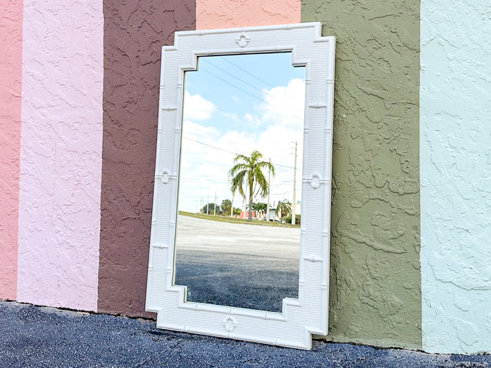 Palm Beach Style Faux Bamboo Mirror