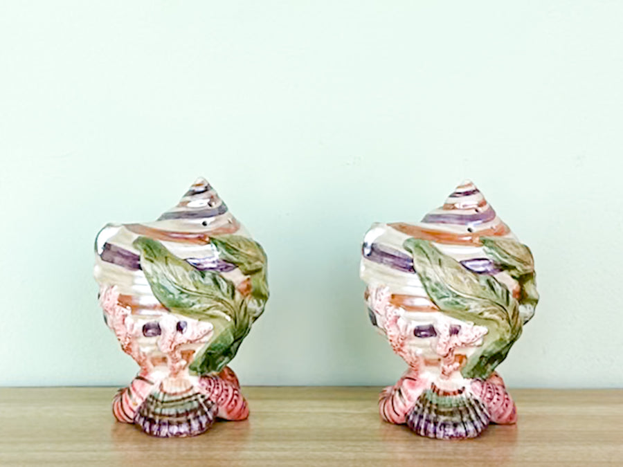 Fitz and Floyd Shell Salt and Pepper Set