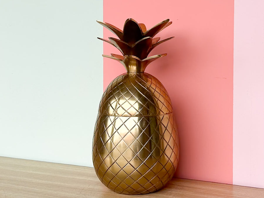 Brass Pineapple Ice Bucket