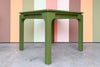 Green Linen Wrapped Game Table