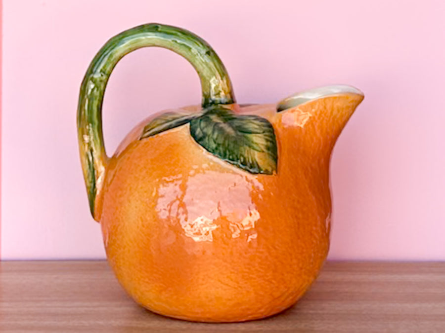 Italian Orange Pitcher