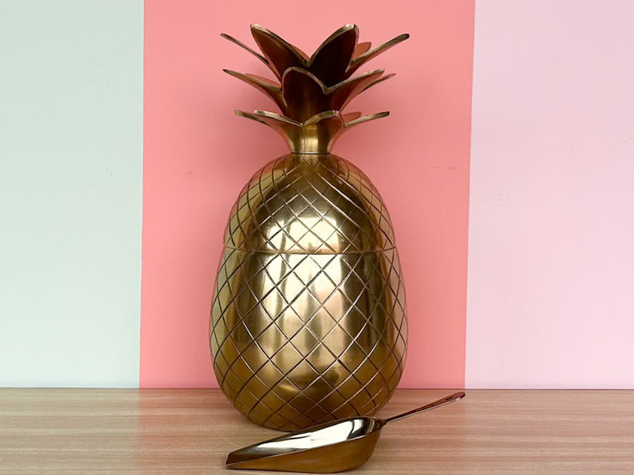 Brass Pineapple Ice Bucket