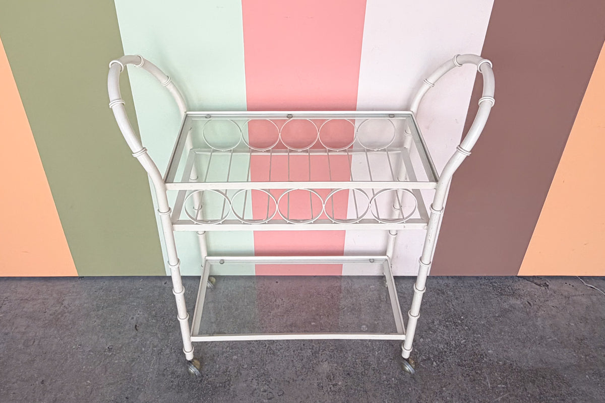 MCM Metal Bar Cart