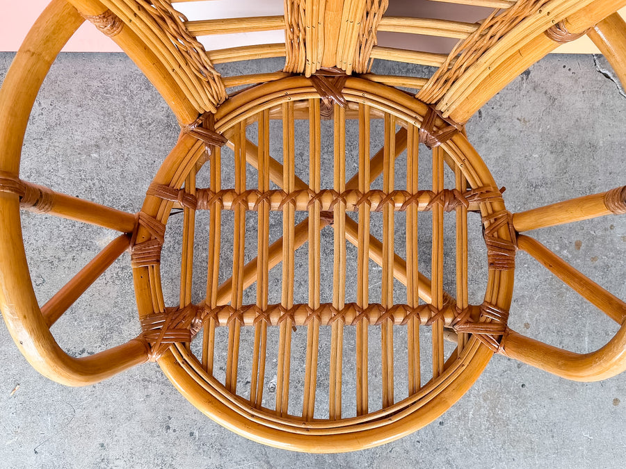 Pair of Palm Frond Accent Chairs