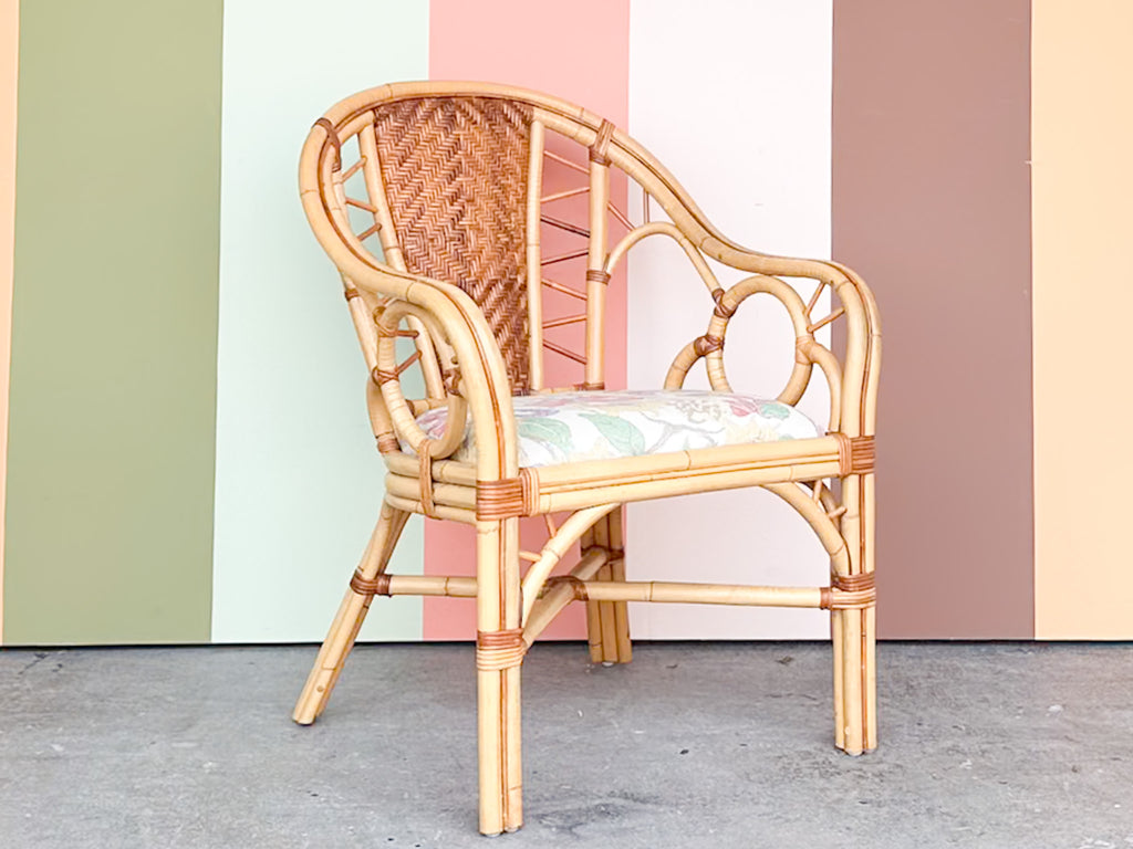 Rattan Chair Palm Leaf Palm Accent Chair Palm Beach Regency