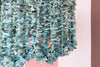 Modern Turquoise Beaded Chandelier