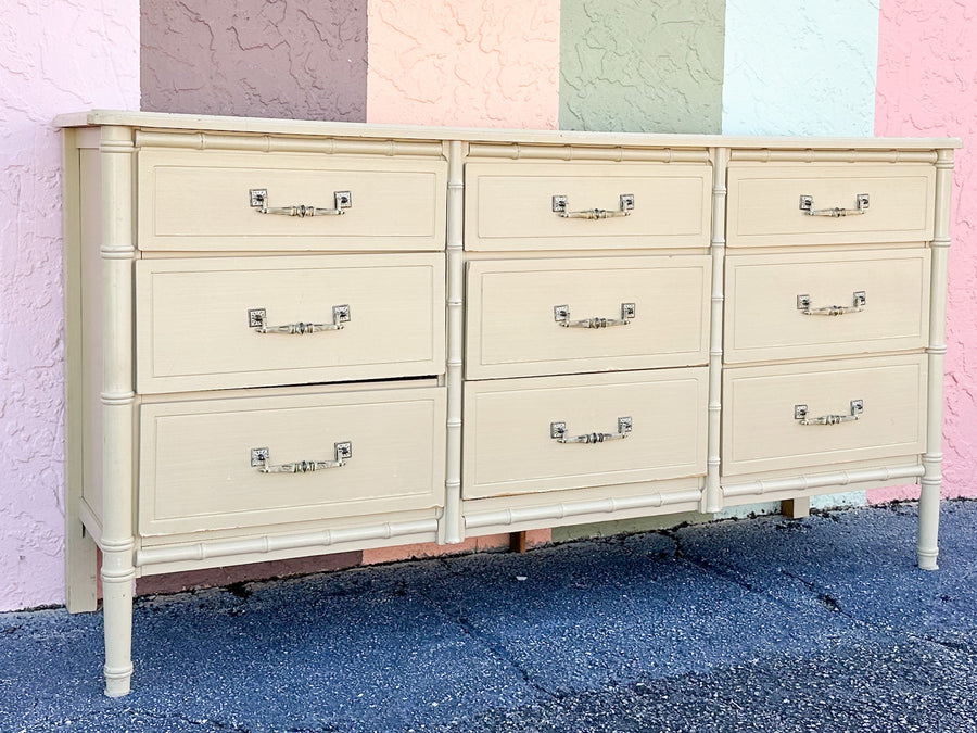 Palm Beach Style Faux Bamboo Dresser