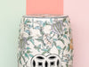 Pretty Peach Chinoiserie Garden Seat