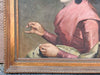 Knitting Woman Original Art