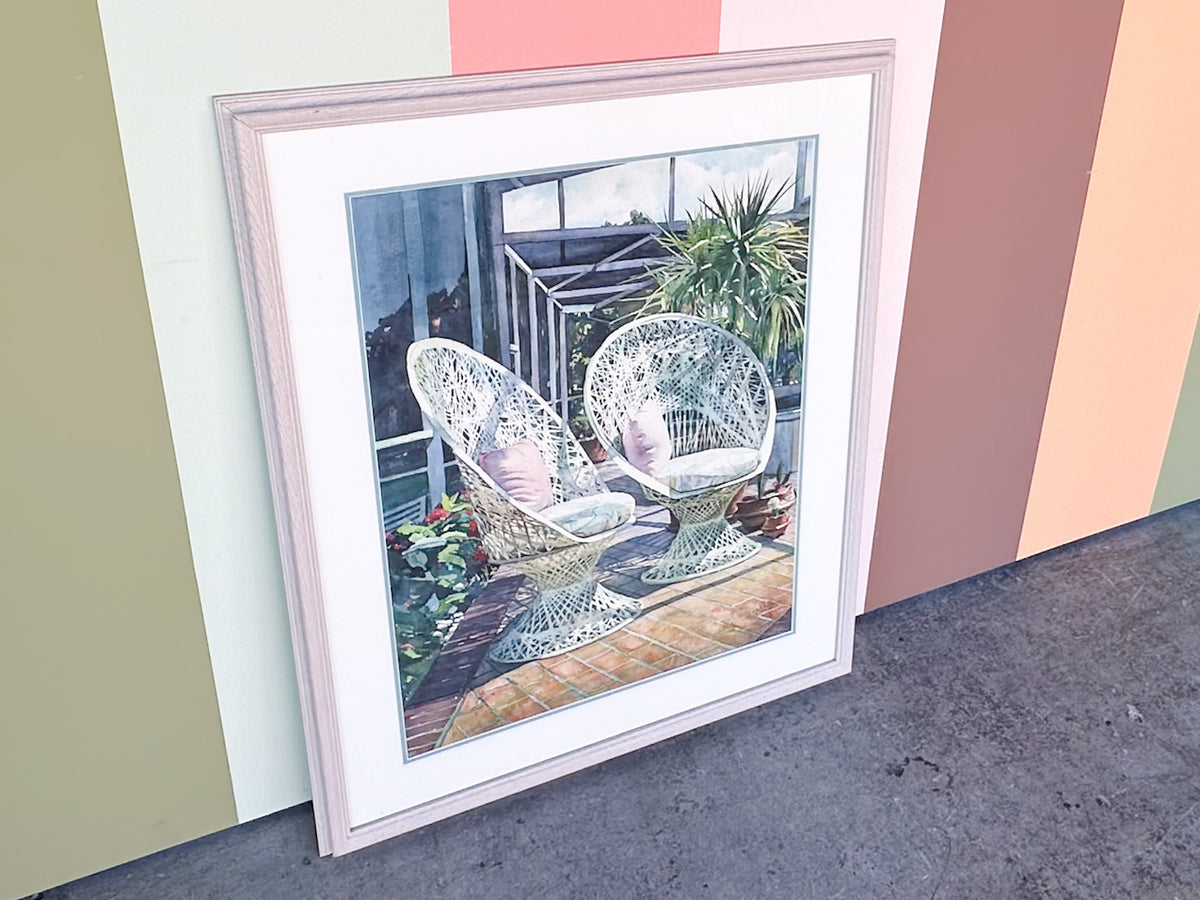 Webspun Chairs Watercolor By Keith Andry