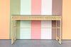 Coastal Chic Rattan Wrapped Desk