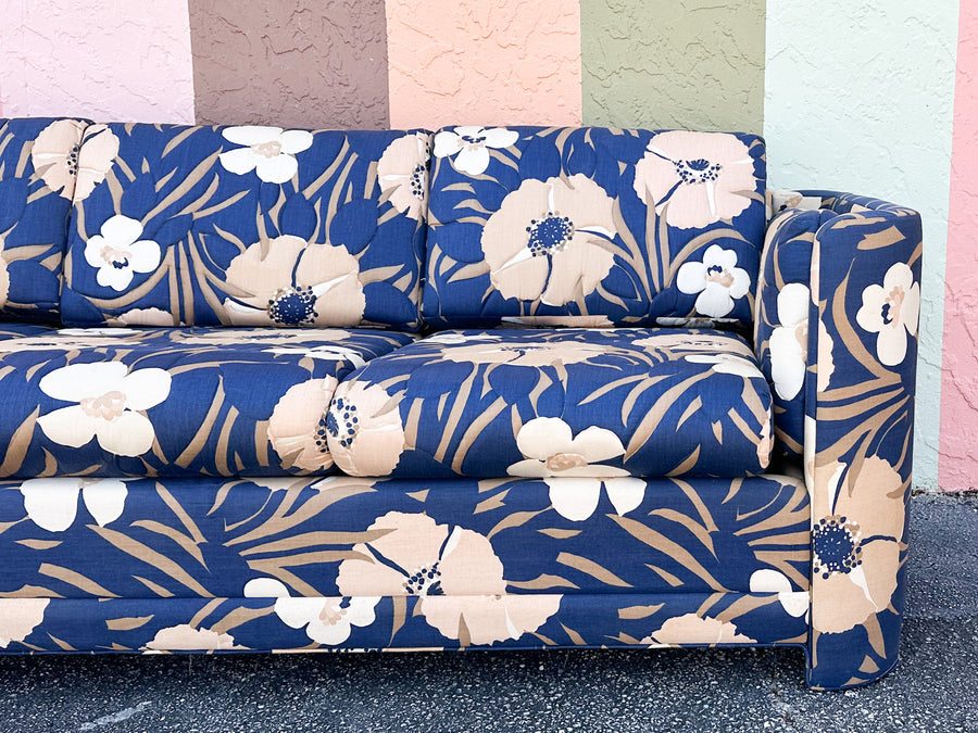 Fab Floral Upholstered Sleeper Sofa