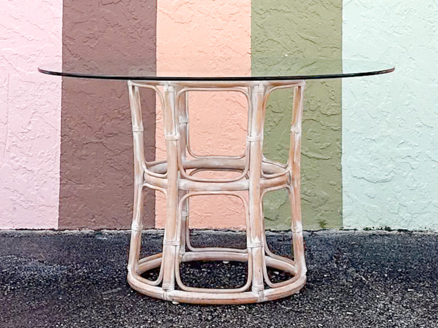Henry Link Rattan Chippendale Dining Set
