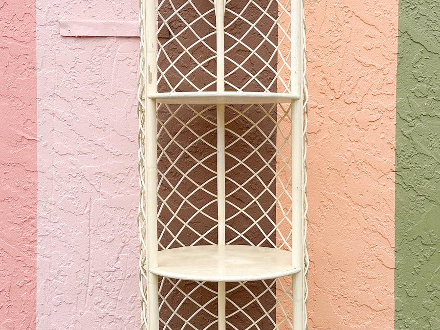 Rattan Round Pagoda Etagere