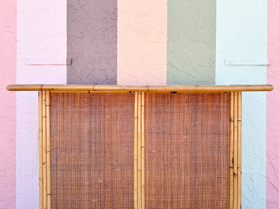 Old Florida Rattan and Seagrass Bar