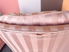 Pair of Pink Chic Upholstered Swivel Chairs