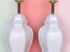 Pair of Palm Beach Style Faux Bamboo Lamps