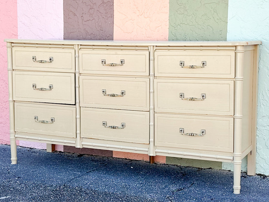 Palm Beach Style Faux Bamboo Dresser