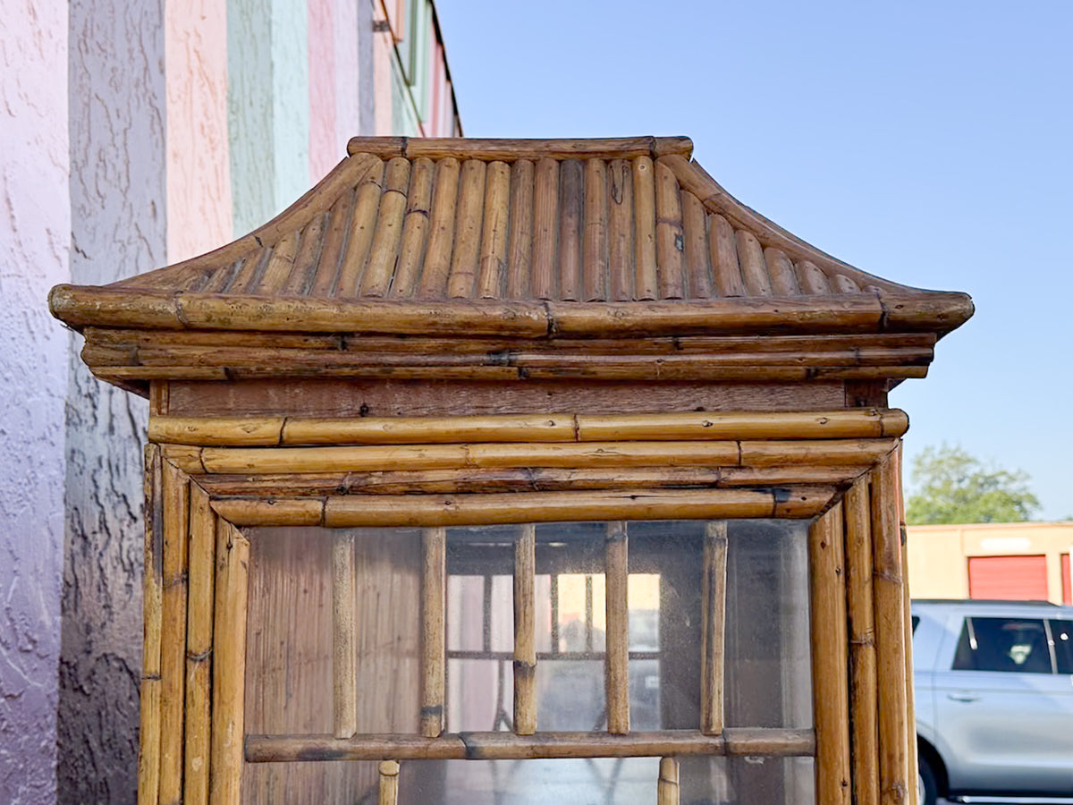 Island Chic Bamboo Pagoda Cabinet