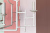 Large Faux Bamboo Pagoda Chandelier