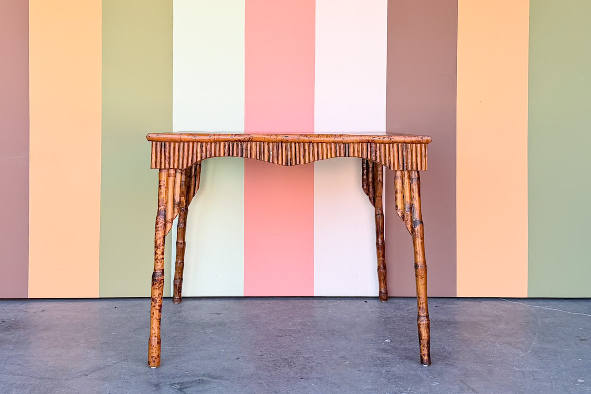 Hand Painted Bamboo Game Table