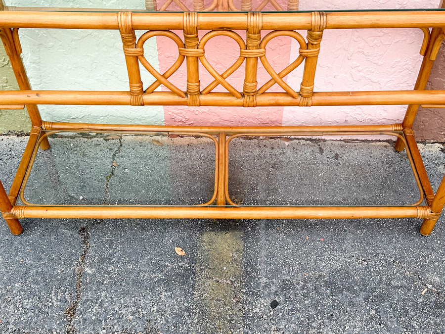 Coastal Rattan Console