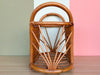 Old Florida Rattan Magazine Rack
