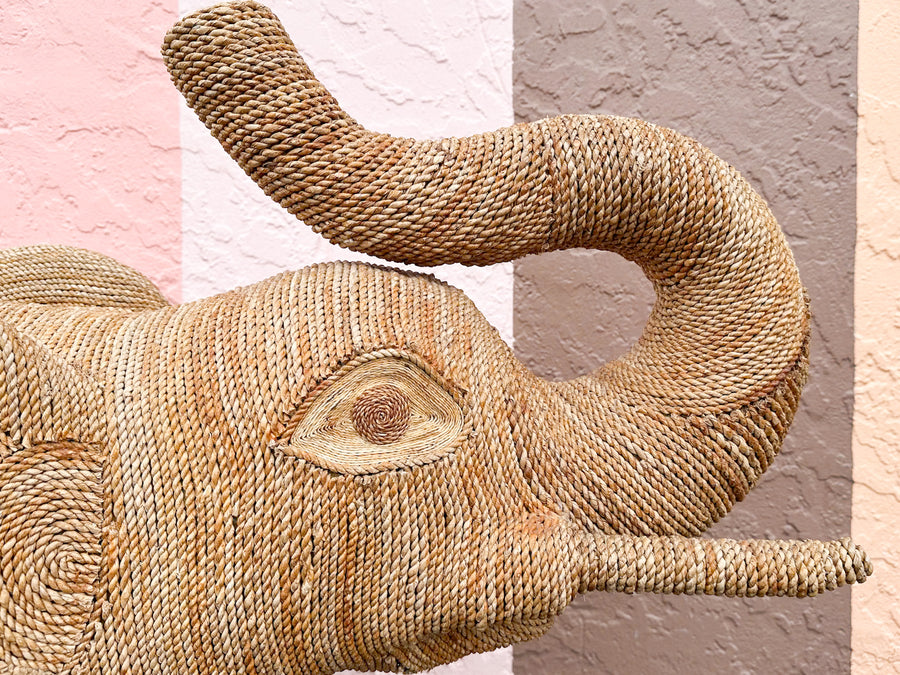 Large Rattan Elephant