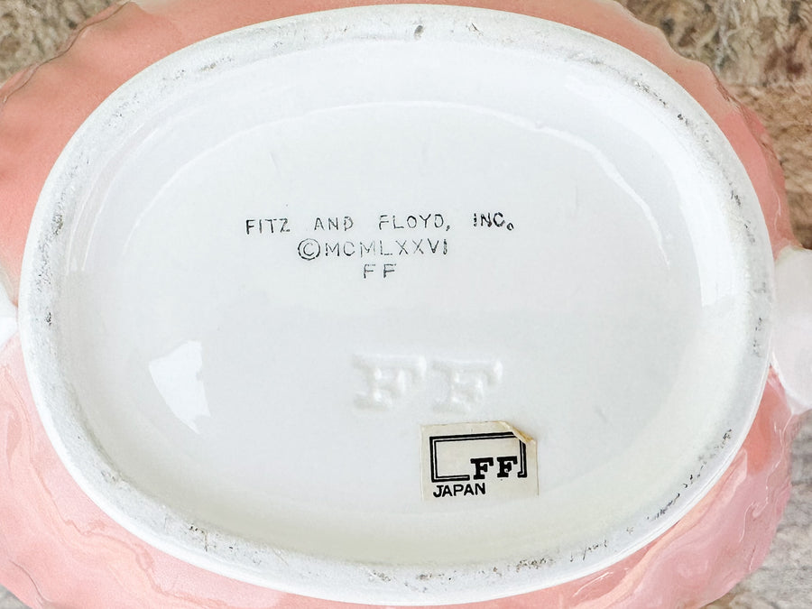 Pair of Fitz and Floyd Pink Trinket Dishes
